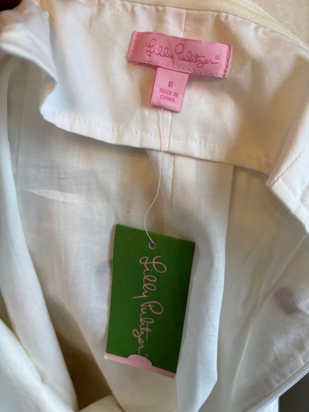 Lilly Pulitzer Franco Regatta Embroidery Nautical Flags Strapless Dress NWT - Picture 13 of 15